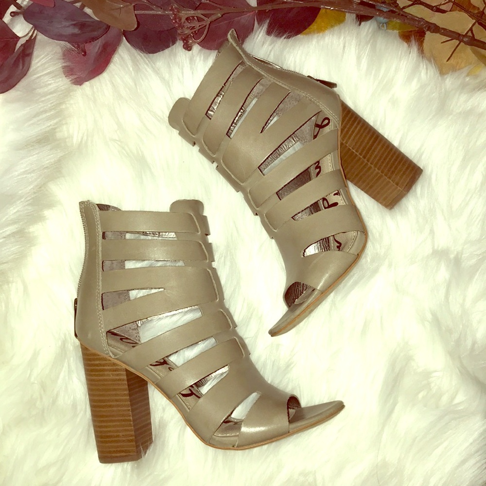 Sam Edelman Yazmine Putty Leather Sandals